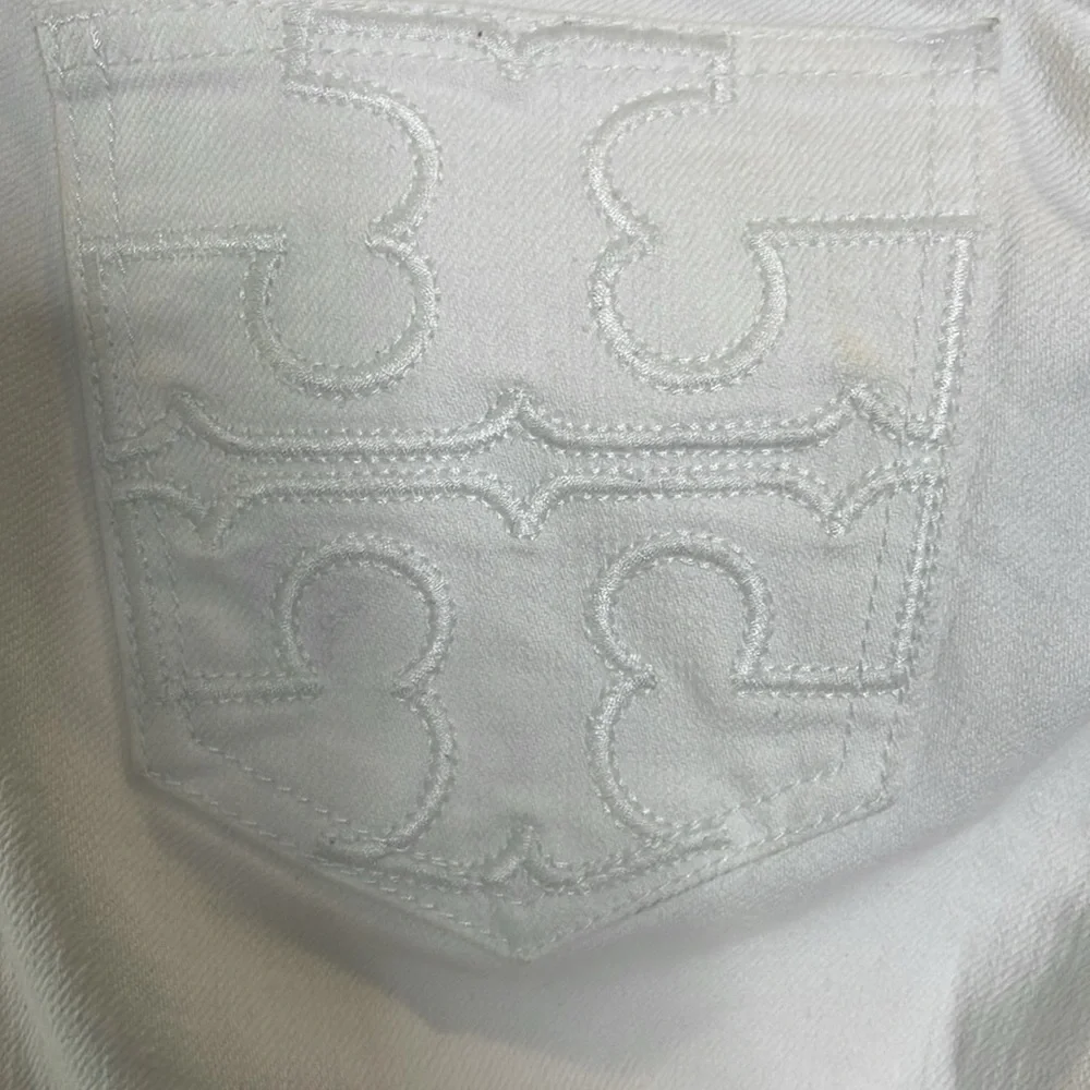 Tory Burch White Super Skinny Jeans Size 26 Excellent Condition
